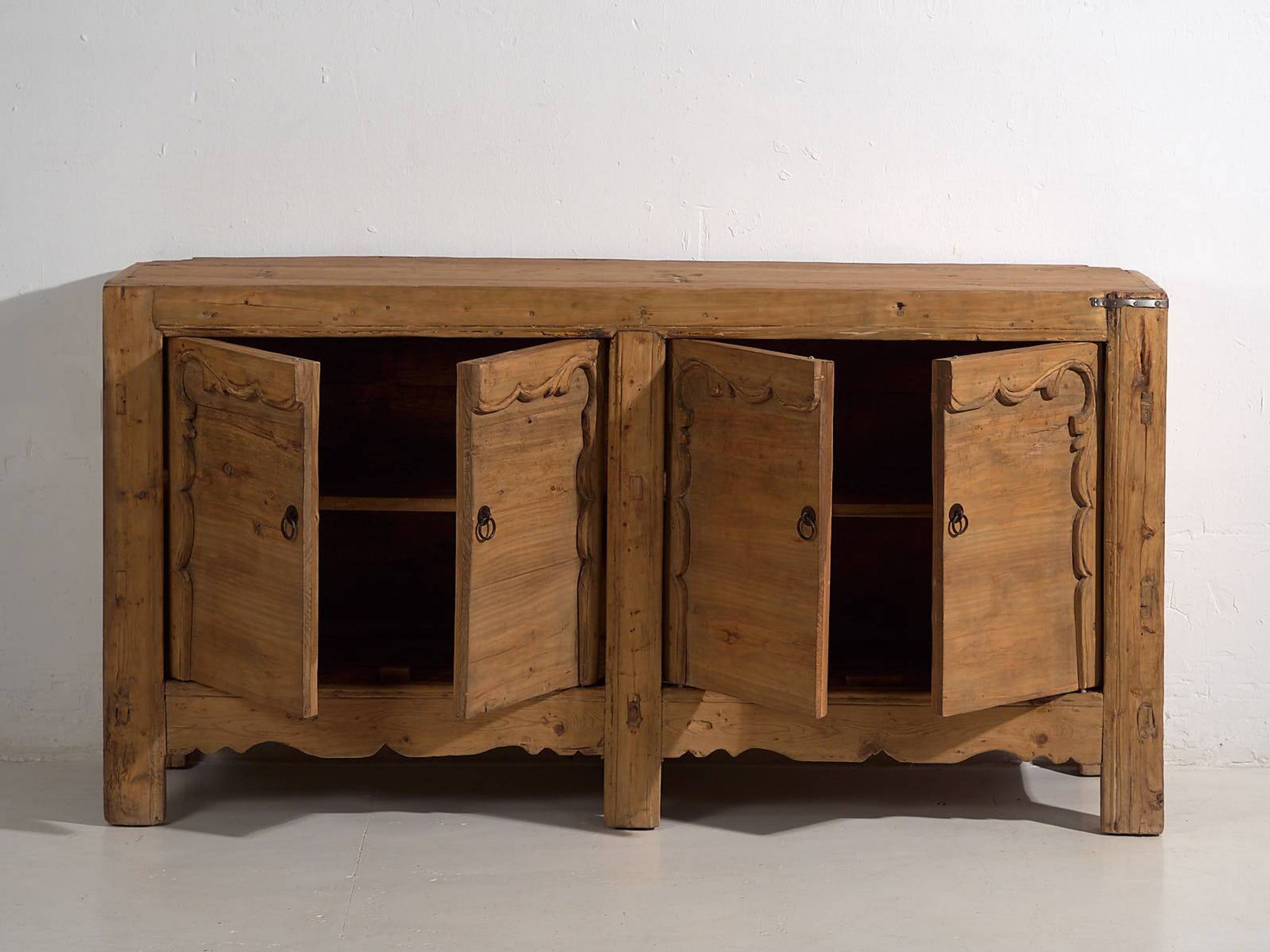 Antique Chinese buffet with four doors (c.1900) #12