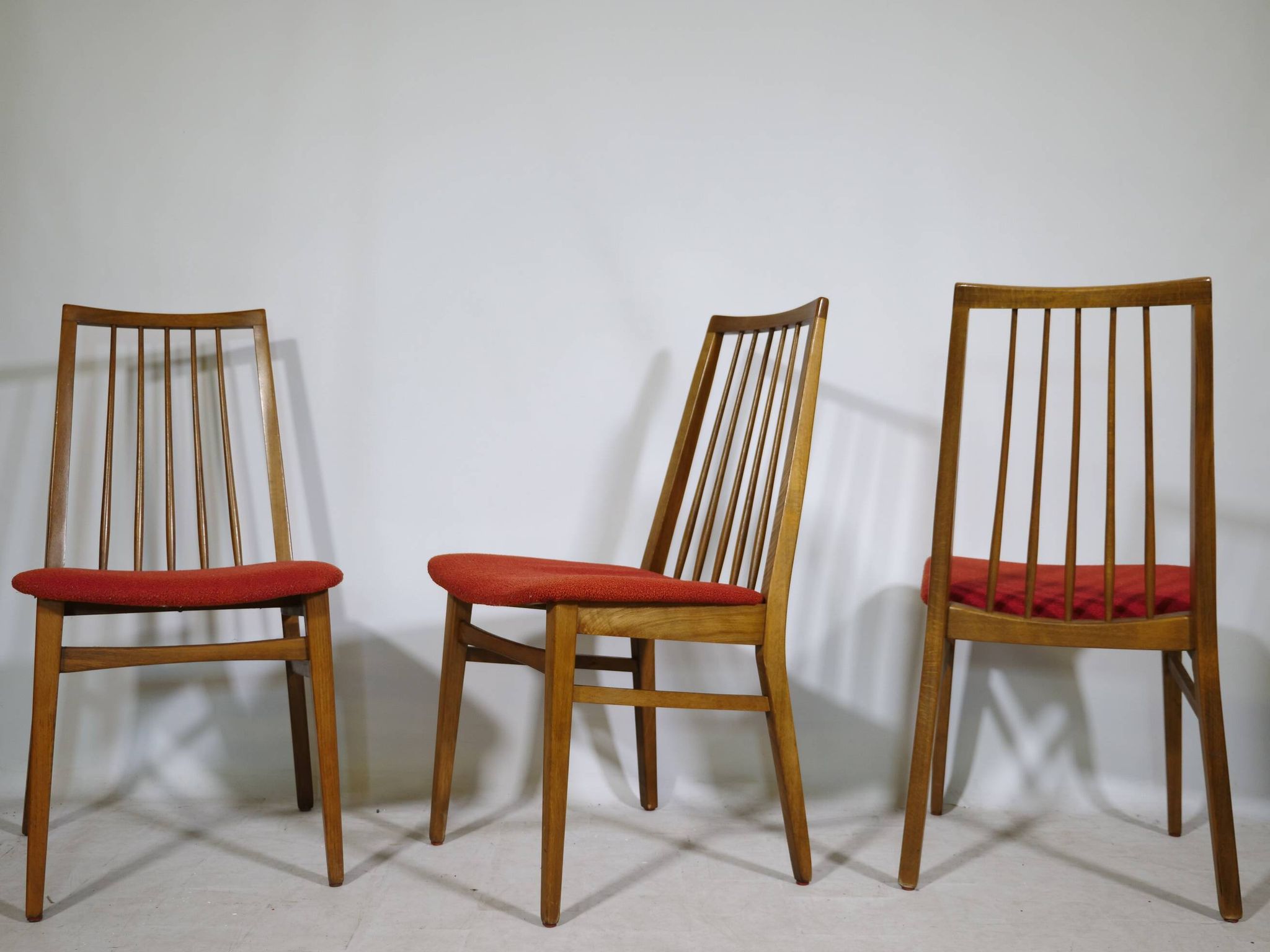 Mid-Century Dining Chairs in Walnut, Set of 10, 1960s