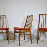 Mid-Century Dining Chairs in Walnut, Set of 10, 1960s