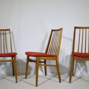 Mid-Century Dining Chairs in Walnut, Set of 10, 1960s