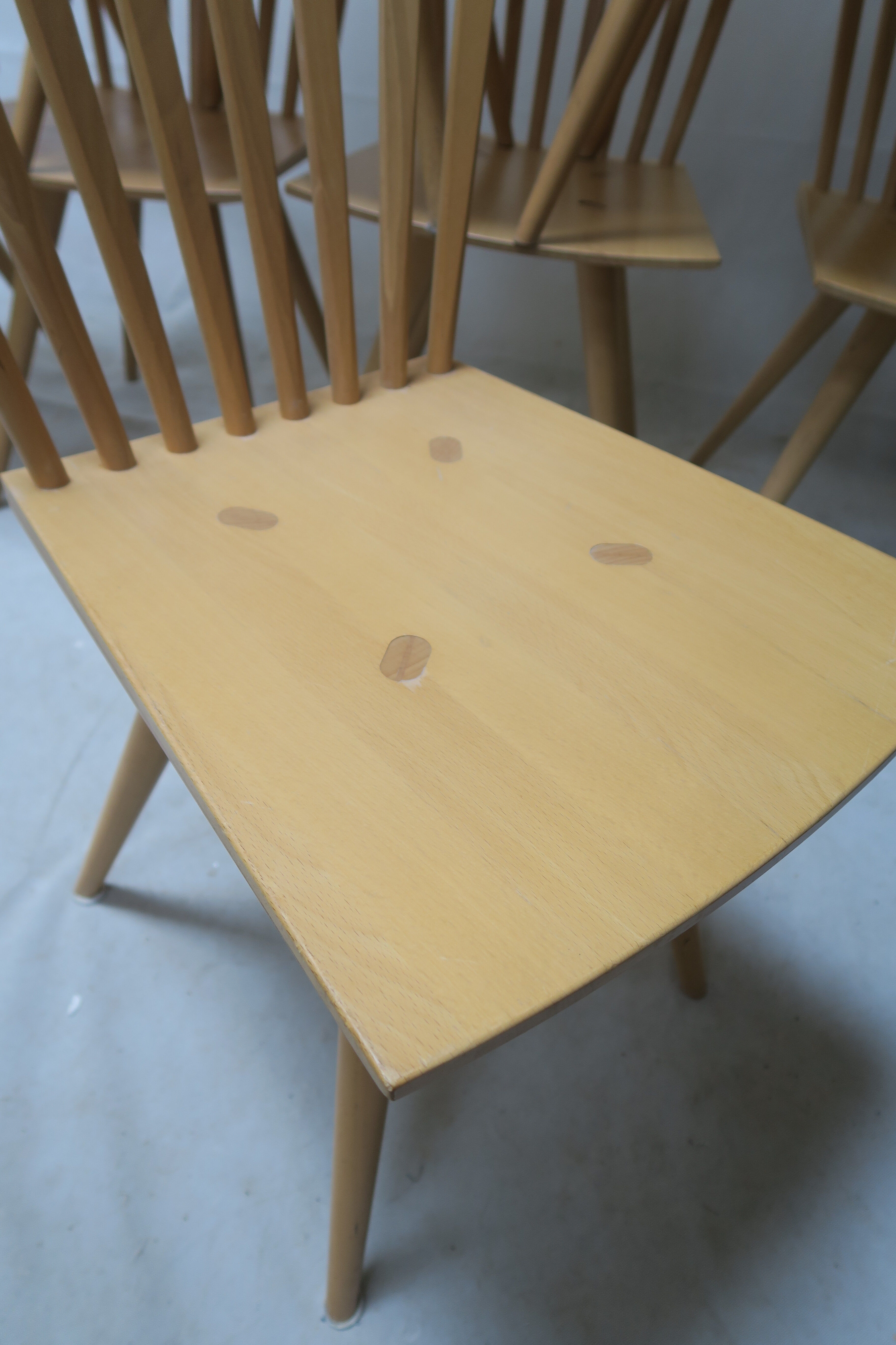 Set of 10 "Mikado" chairs by Johannes Foersom and Peter Hiort-Lorenzen , Dk '90s