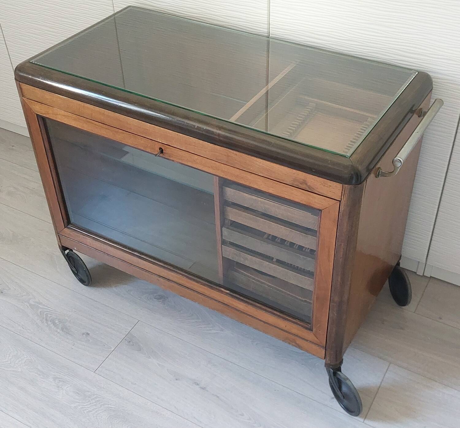 Art Deco trolley serving cart