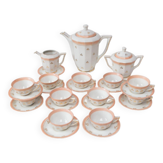 Service à thé en porcelaine Limoges? approx. 1950 (26 pièces)