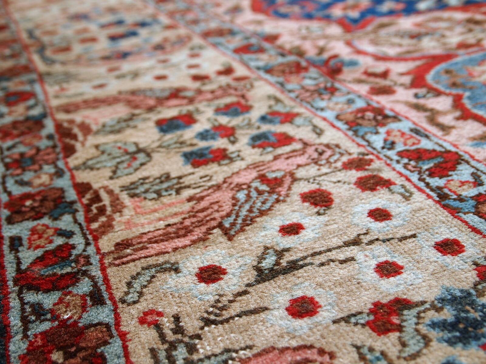Tapis antique fait main Tabriz persan 190cm x 292cm (1920s)