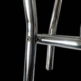 Vintage chrome metal magazine rack