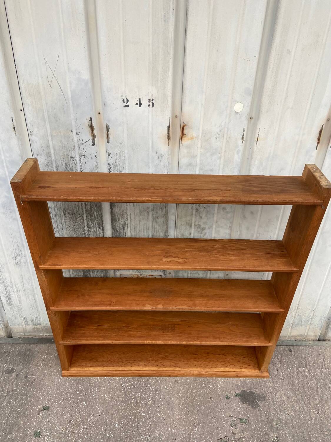 Solid oak bookcase