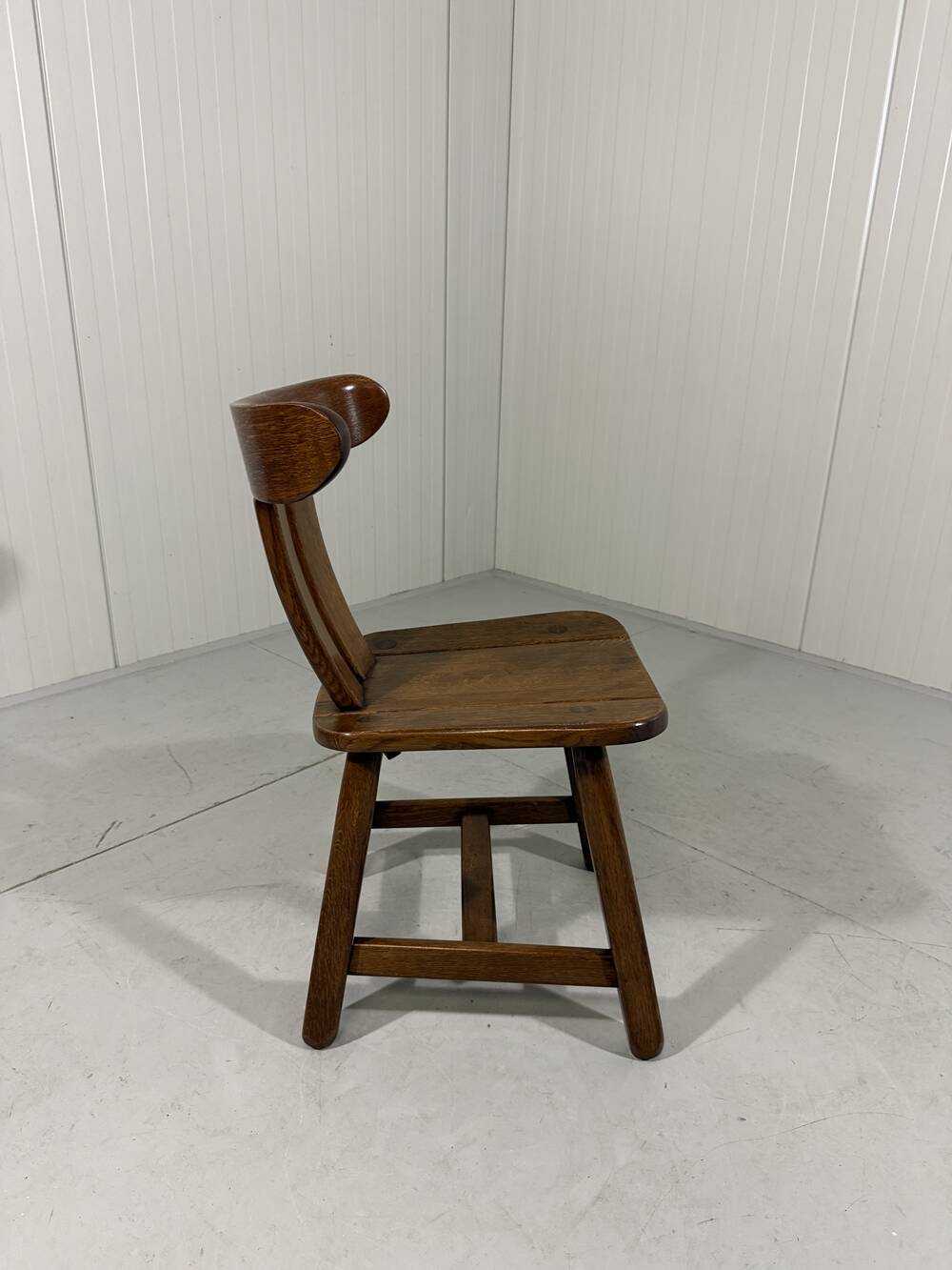 Brutalist oak dining chairs 1970’s