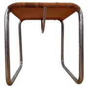 Very rare Chrome tubular steel Bauhaus Stool - 1930 / original eisengarn