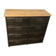 Ronéo furniture with industrial metal wood valves