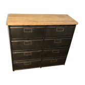 Ronéo furniture with industrial metal wood valves