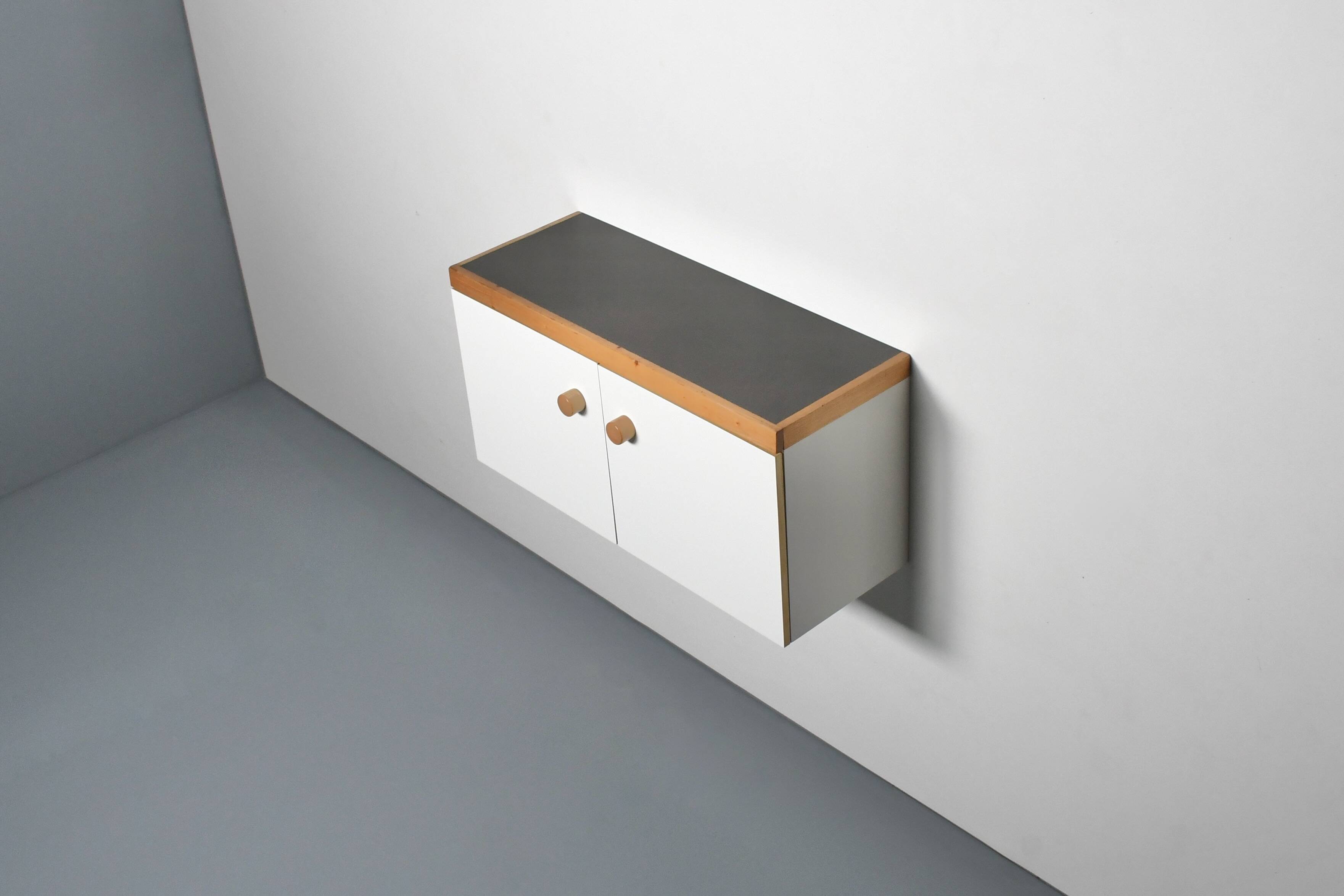 Wall Mounted 'Les Arcs’ Cabinet / Sideboard, France, 1970s