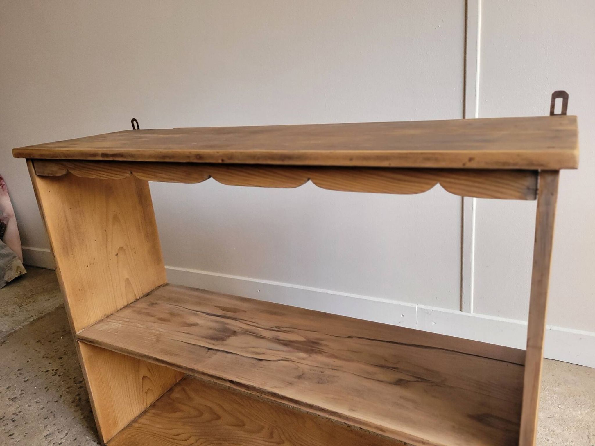 Wooden wall shelf