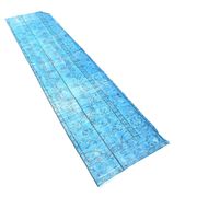 2x9 Vintage Light Blue Kitchen Runner Rug, 65x276Cm