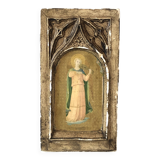 Italian icon gilded wood carved