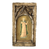 Italian icon gilded wood carved