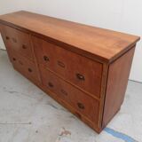 Armoire d'apothicaire vintage avec tiroirs années 50