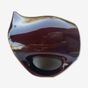 Brown pitcher organic shape