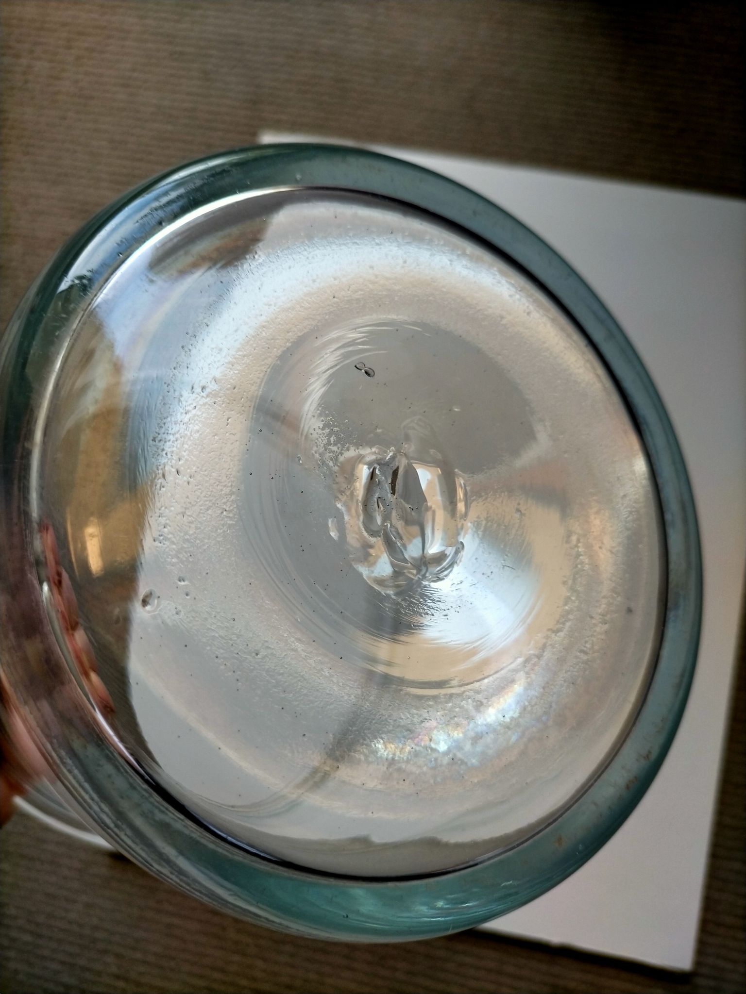 Blown glass jar