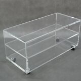 Vintage coffee table acrylic, 1980s