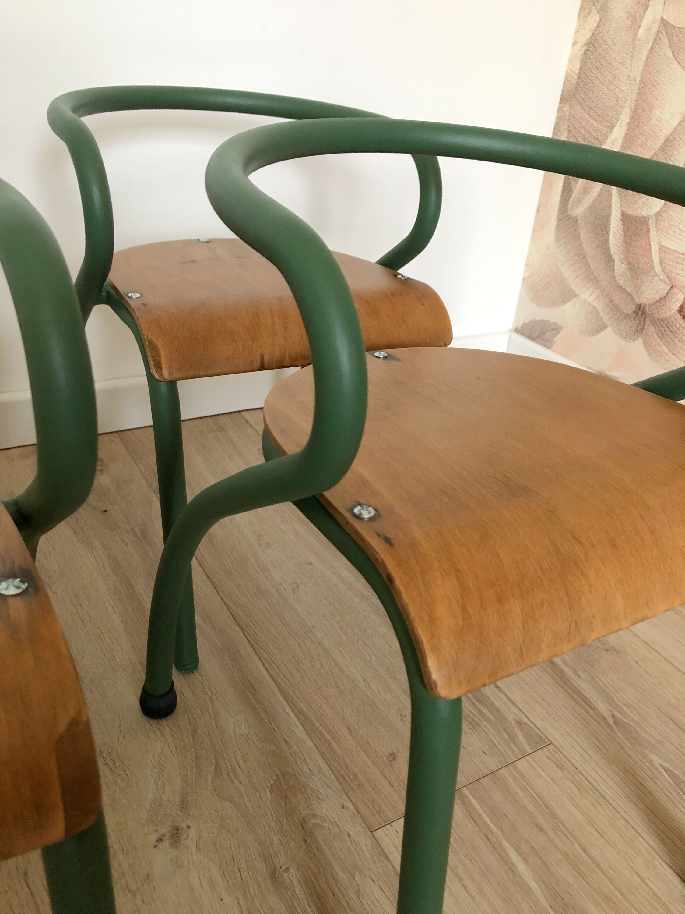 Nursery school chairs by Jacques Hitier, 50s