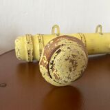 Antique coat rack with 2 hooks