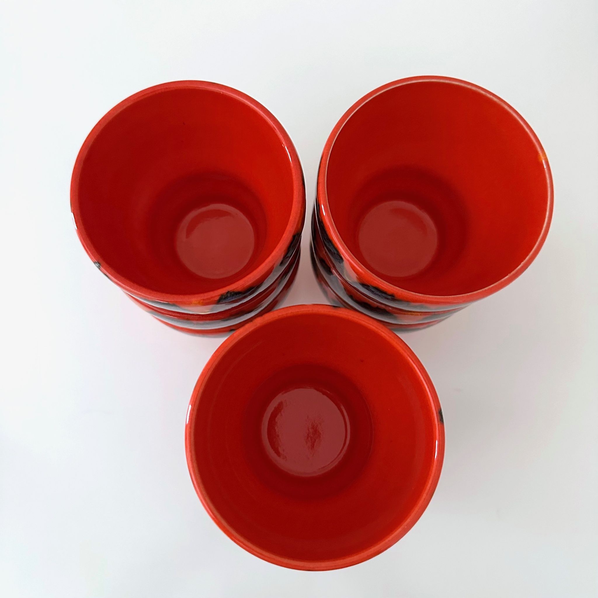 Punch bowl set with 12 cups, Wächtersbach Keramik Germany
