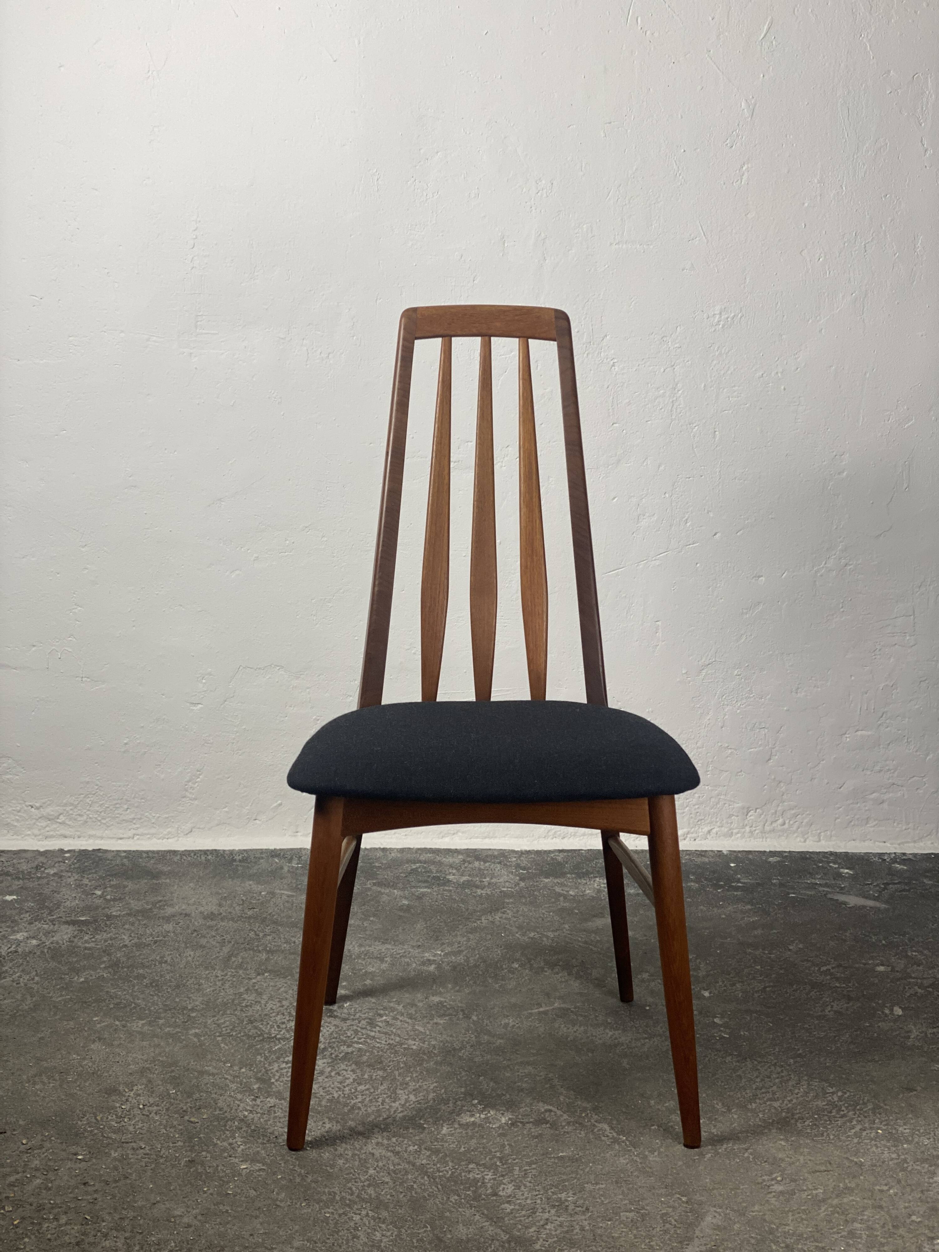 Scandinavian Eva chair by Niels Koefoed, fabric, 1964