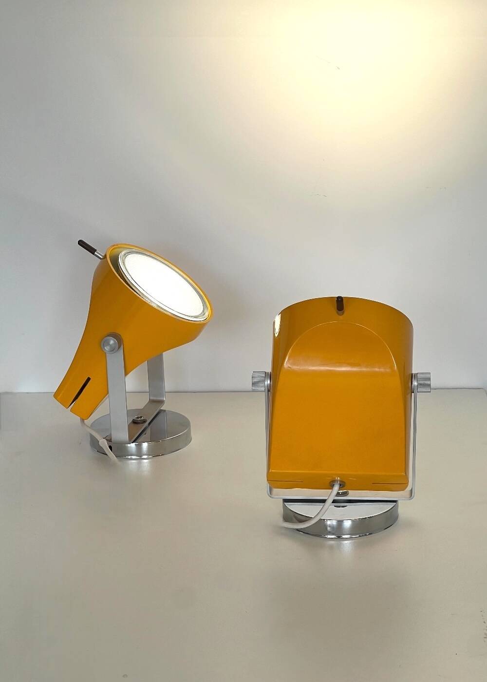 Pair of wall or table lamps designed by E. Fermigier for Disderot 1968