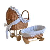 Wicker stroller and cradle