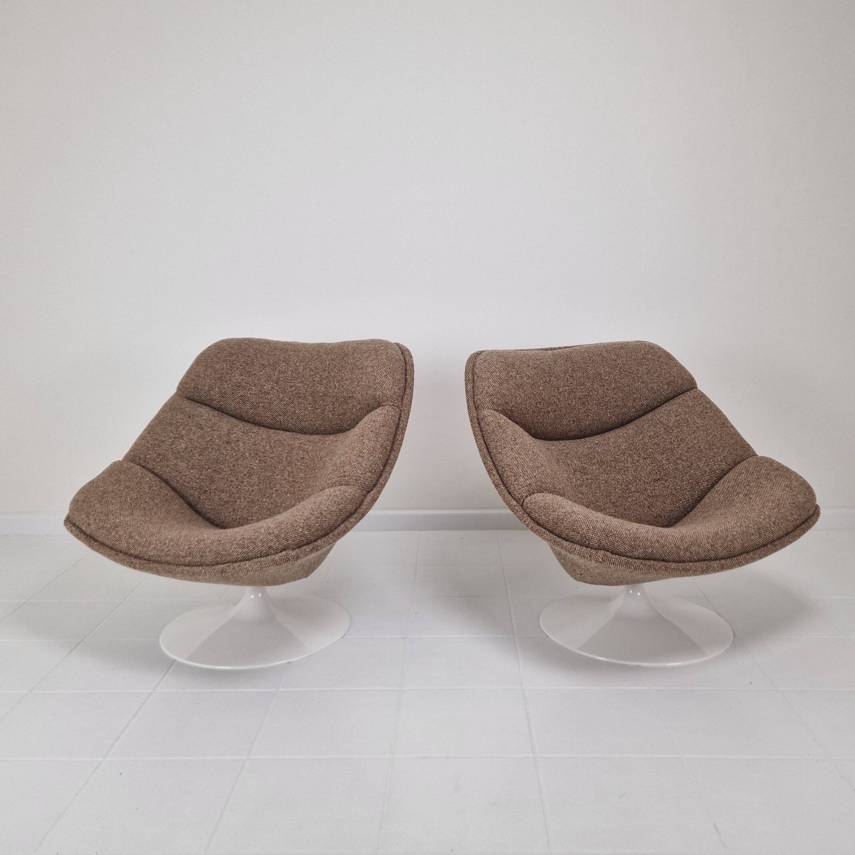 Set of 2 F557 Lounge Chairs by Pierre Paulin for Artifort, 1960s