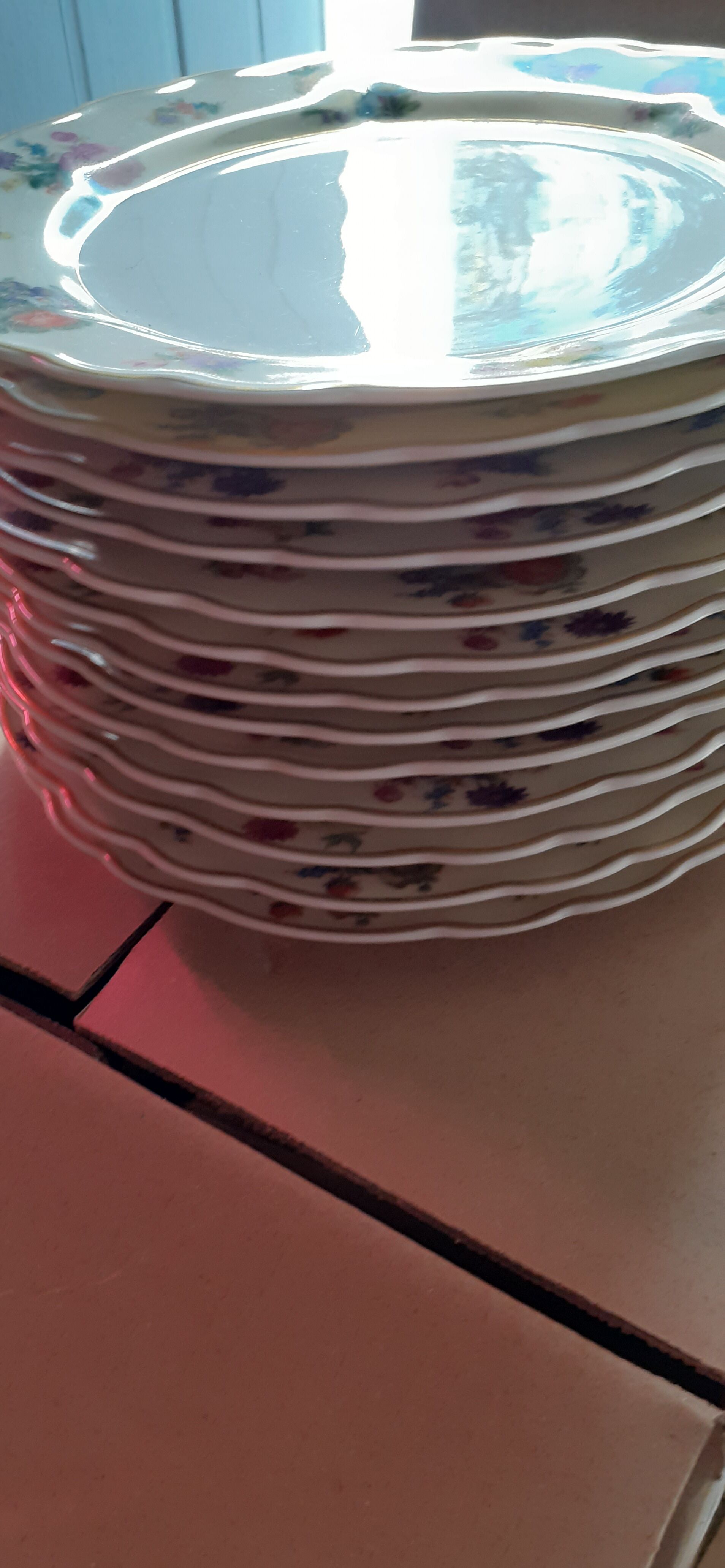 12 plates dessert Limoges 40s brand Ulim