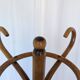 Porte-manteau vintage en bois cintré, arbre à hall Thonet, meuble d'entrée en bois foncé