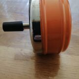 Vintage orange rotating ashtray