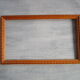 Old frame in worked wood