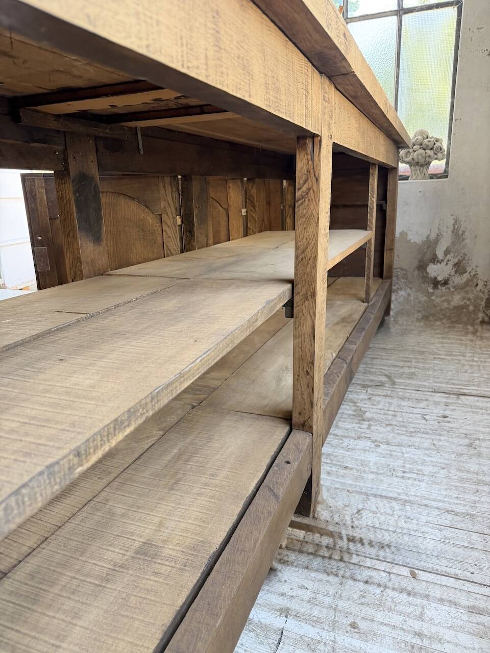 Rustic sideboard XXL 4m solid oak 1950