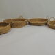 Set Basket natural fiber and raffia / vintage / africa