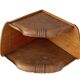 Art Deco oak corner shelf