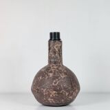 Lampe de table vintage en céramique à glaçure expressive