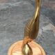Cormoran vintage en laiton sur socle