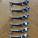 Silver metal dog knife holder
