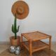 Square bamboo coffee table 70s - vintage