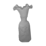 Vase in molded glass and depoli decor chimere art nouveau