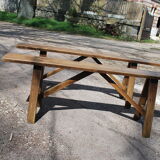 Pair of vintage bench