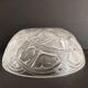 Coupe Lalique pinsons et feuillages signée