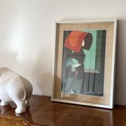 Amleto Dalla Costa, original serigraph framed, Milan Italy 1980s