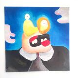 Broken mouth abstract painting