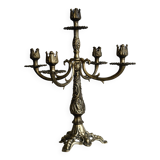 5-arm brass candlestick