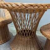 3-piece rattan lounge set