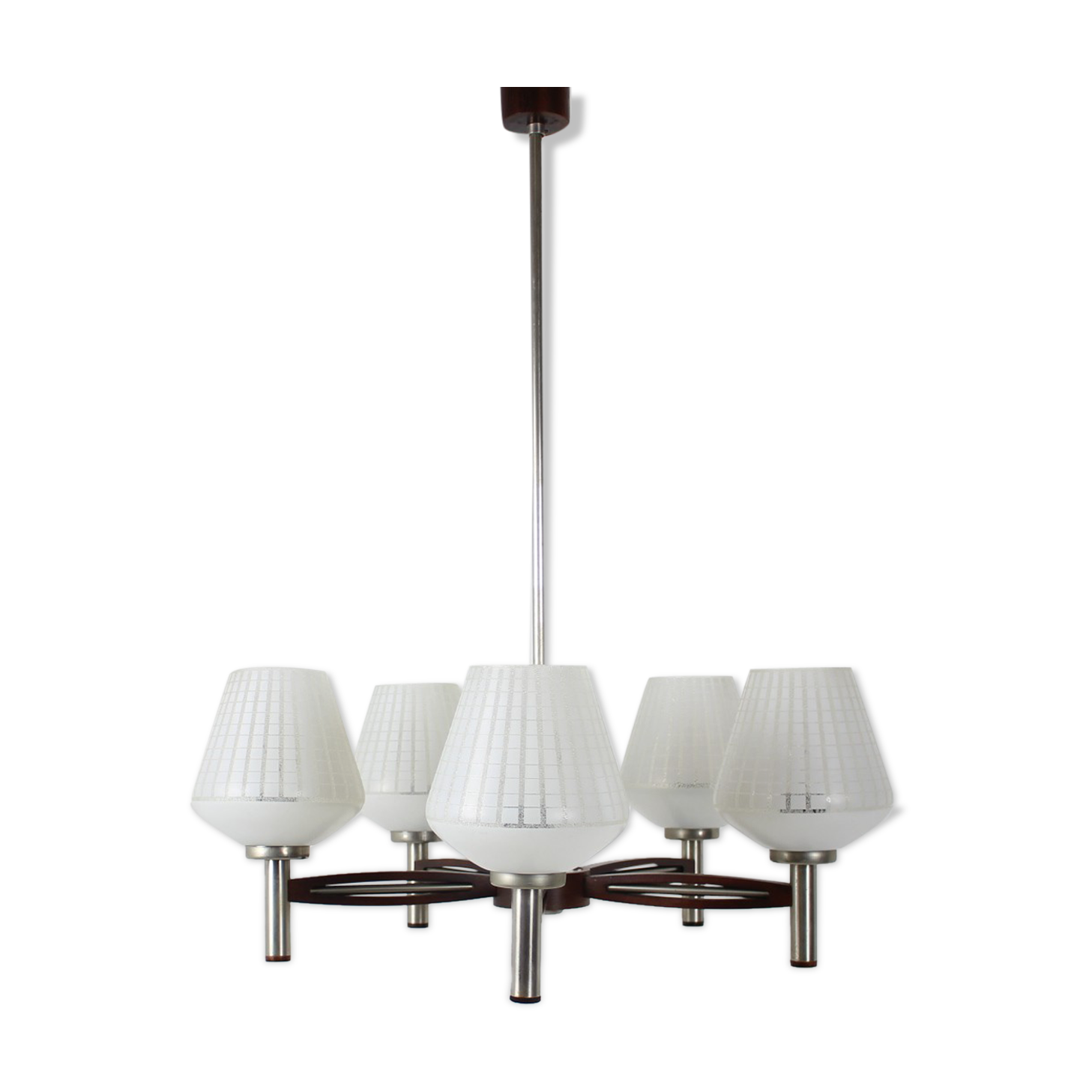 Mid-century big German chandelier, 1970's.