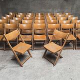 Set of 50 vintage 1950 bistro chairs foldable and stackable